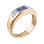 A sapphire and diamond ring