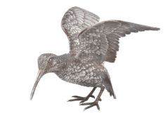 A German silver model of a startled snipe by L. Neresheimer & Co.