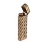 Cartier, a gold coloured woven lighter