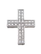 A diamond cross pendant