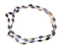 A sapphire necklace