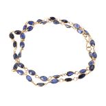 A sapphire necklace