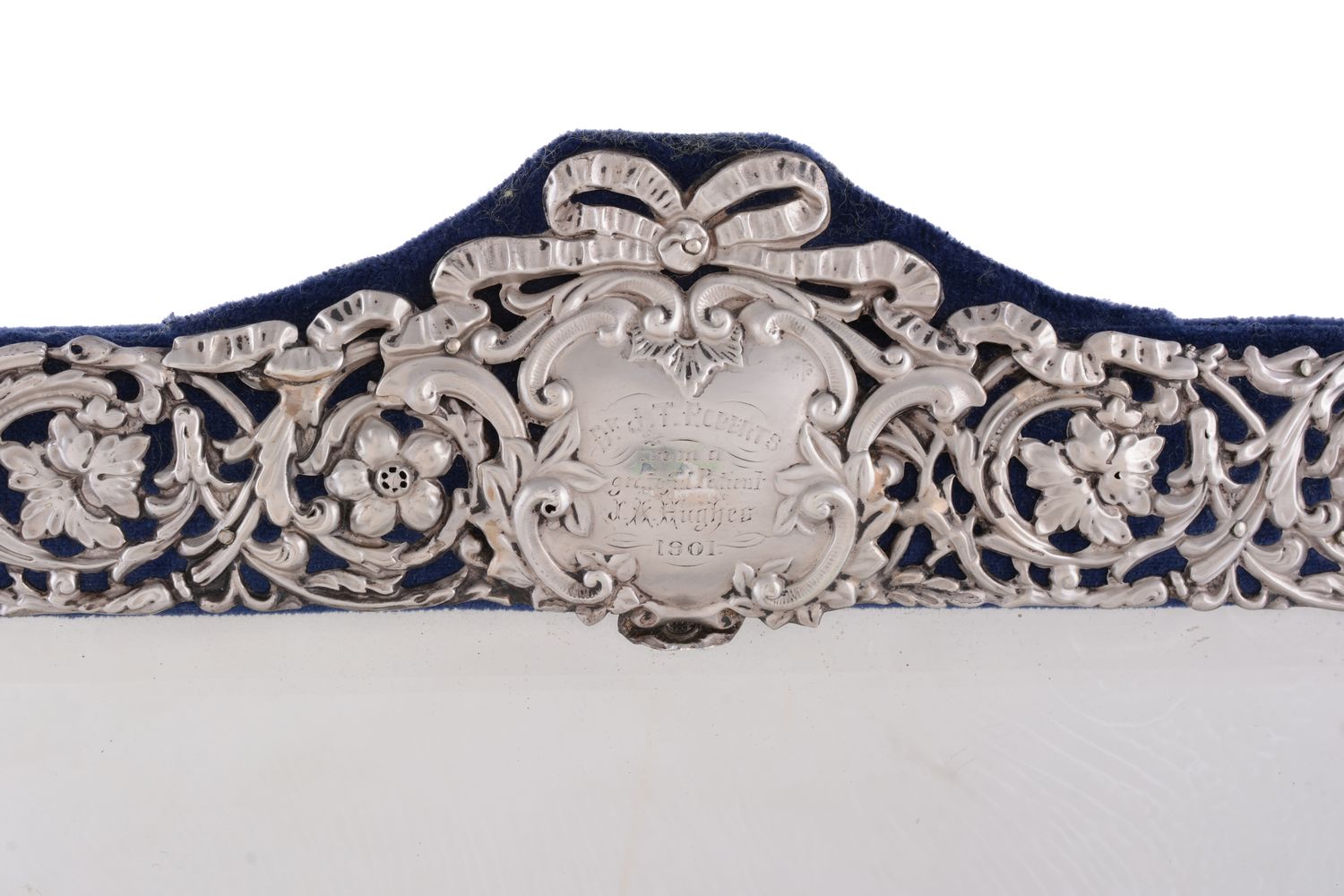 A late Victorian silver dressing table mirror by Henry Matthews - Image 2 of 3