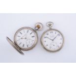 Moser & Cie,Silver full hunter keyless wind pocket watch