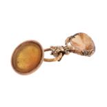 A citrine swivel fob seal