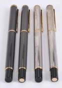 Parker, 88, a silver plated fountain pen and ball point pen