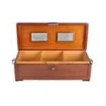 Alfred Dunhill, London, a walnut cigar humidor in Art Deco taste