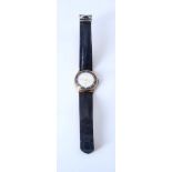 Girard Perregaux, Bi-colour wrist watch with repainted dial