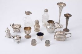 A collection of small silver