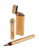 Cartier, a gilt metal fountain pen