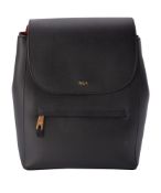 Ralph Lauren, Ellen, a black leather backpack