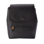 Ralph Lauren, Ellen, a black leather backpack
