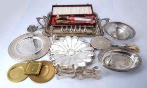 A collection of electro-plated wares