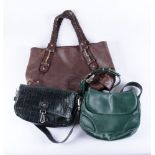 A brown handbag by Gucci