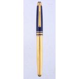 Montblanc, Ramses II, a silver gilt and lapis lazuli fountain pen