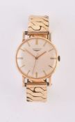 Longines, 9 carat gold wrist watch