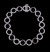 A diamond bracelet