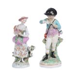 Two Derby figures