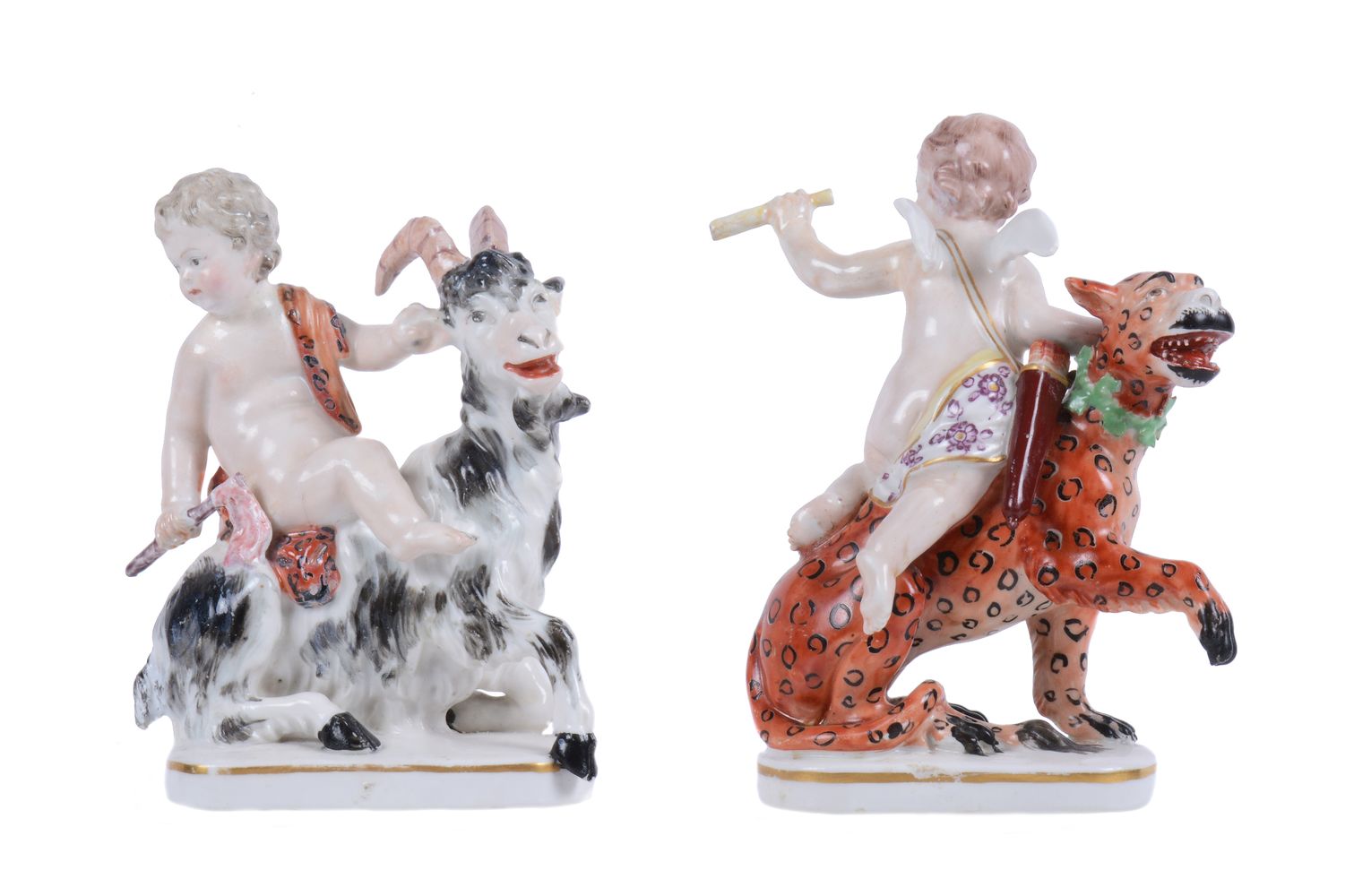 A pair of Derby figures of putti - Image 2 of 2