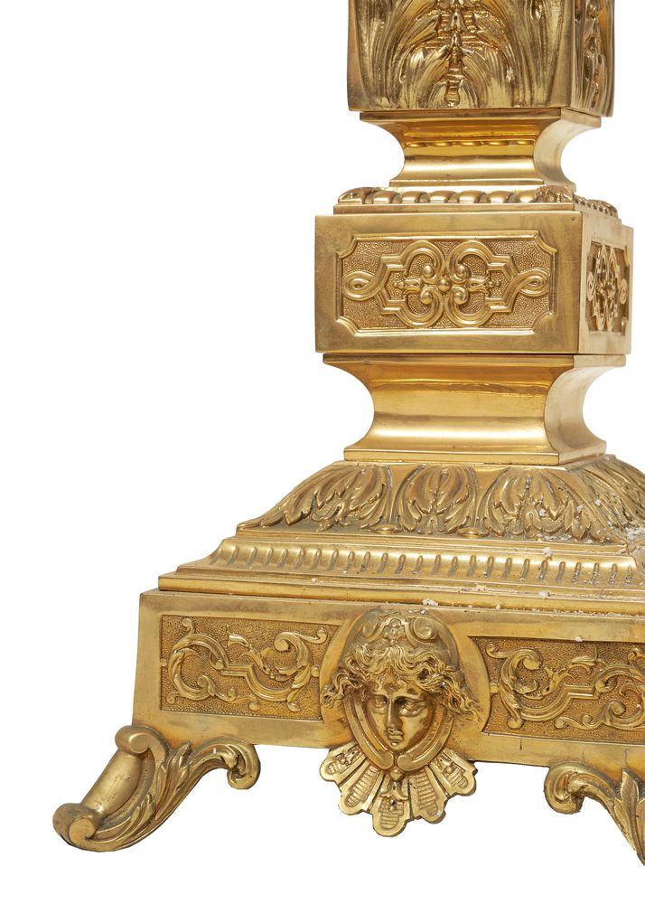 A gilt brass pedestal - Image 2 of 3