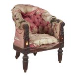 ϒ A George IV rosewood Bergere armchair