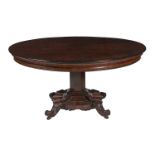 ϒ A Victorian rosewood centre table