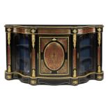 ϒ A Napoleon III ebonised, 'Boulle' inlaid and gilt metal mounted credenza,