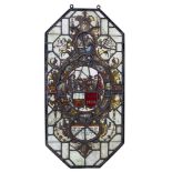 A Netherlandish stained and leaded glass armorial panel