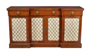 A Regency mahogany side cabinet