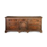 A George III oak dresser, Lancashire/Cheshire, late 18th century