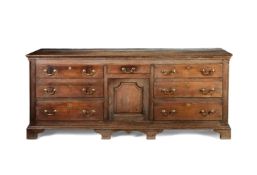 A George III oak dresser, Lancashire/Cheshire, late 18th century