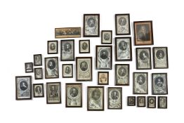 A large quantity of mezzotints of notable people