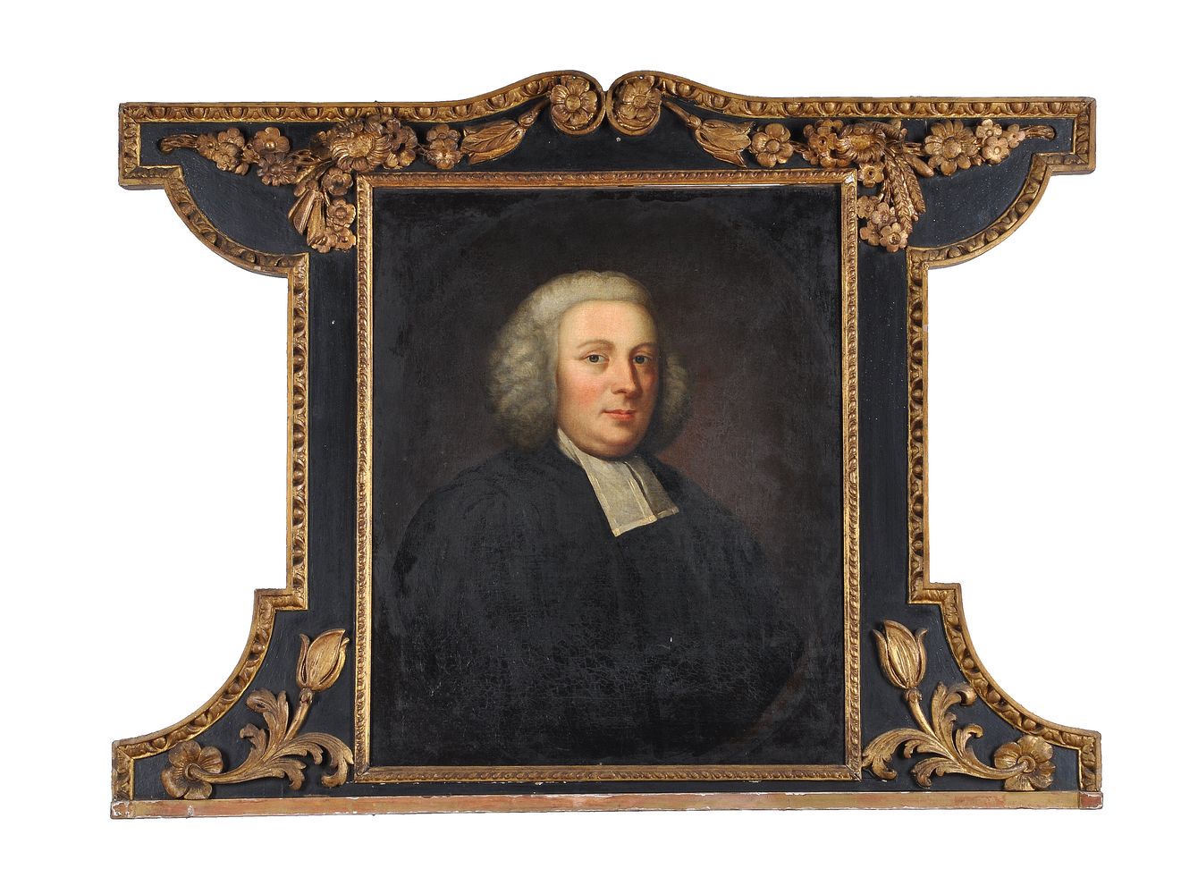 English School (18th century) Portrait of a cleric - Image 2 of 3