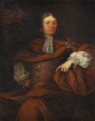Dutch School (17th century)Portrait of a gentleman three-quarter-length, in a brown coat