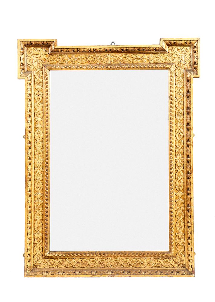 A George II style carved giltwood wall mirror, 19th century