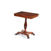 A Totara Knot occasional table, second quarter 19th century, possibly by Johan Martin Levien, New Z