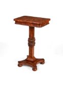 A George IV burr elm occasional table, circa 1825