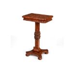 A George IV burr elm occasional table, circa 1825