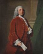 Circle of William Hoare of Bath (British 1706-1799) Portrait of John Roberts (c.1711-1772)
