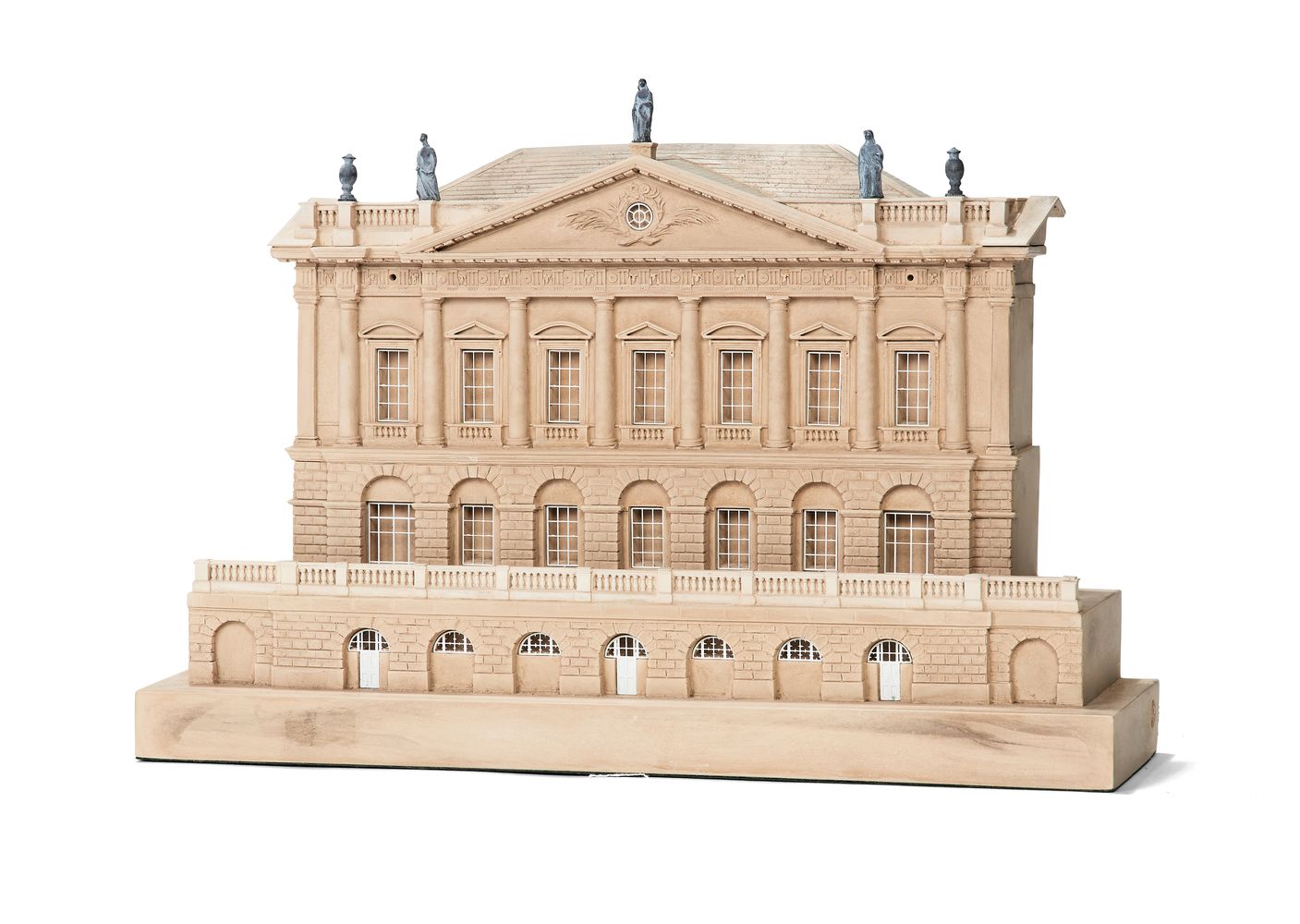 A gypsum architectural model of Spencer House