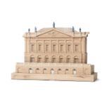 A gypsum architectural model of Spencer House