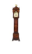ϒ An amboyna and marquetry veneered eight-day longcase clock, Batty Storr, York, circa 1760