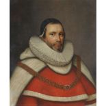 Follower of Cornelis Jonson Van Ceulen Portrait of Sir Robert Heath (1575-1649), Chief Justice, half
