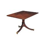 A mahogany rectangular top occasional table, early 19th century