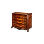 A Dutch marquetry opflaptafel or washstand , late 18th/early 19th century