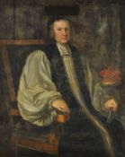 Circle of Jonathan Richardson (British 1665-1745) Portrait of Nathaniel Crewe 3rd Baron Crewe of Ste
