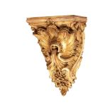 A giltwood wall bracket, in George III style