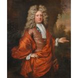 Frederick Kerseboom (German 1632-1690) Portrait of Ralph Freeman Jr. of Aspenden (1666-1742)Oil on c