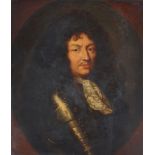 Follower of Robert Nanteuil Portrait of King Louis XIV (1638-1715), half length, in armour