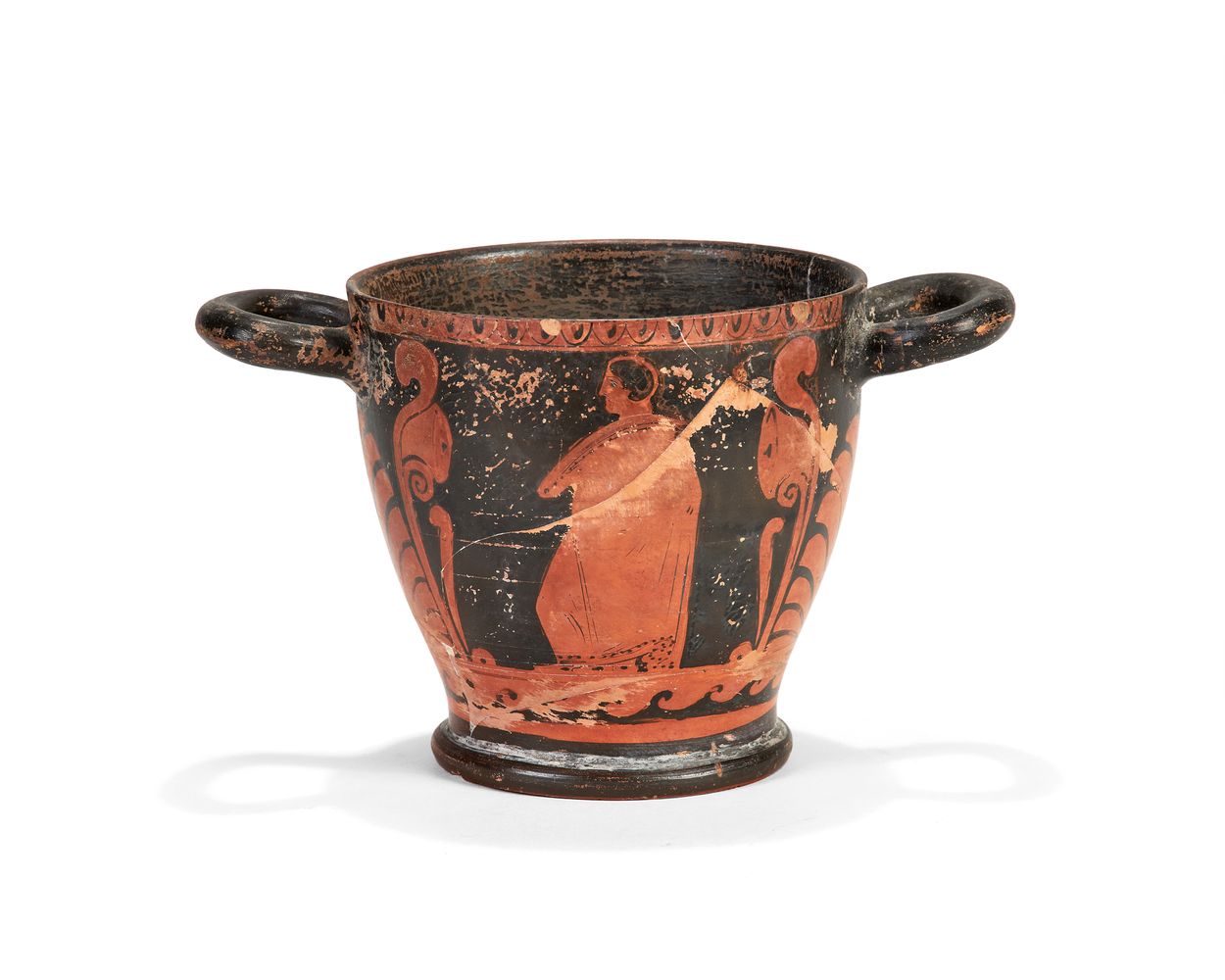 A Greek red-figure skyphos, , mid 4th Century B.C